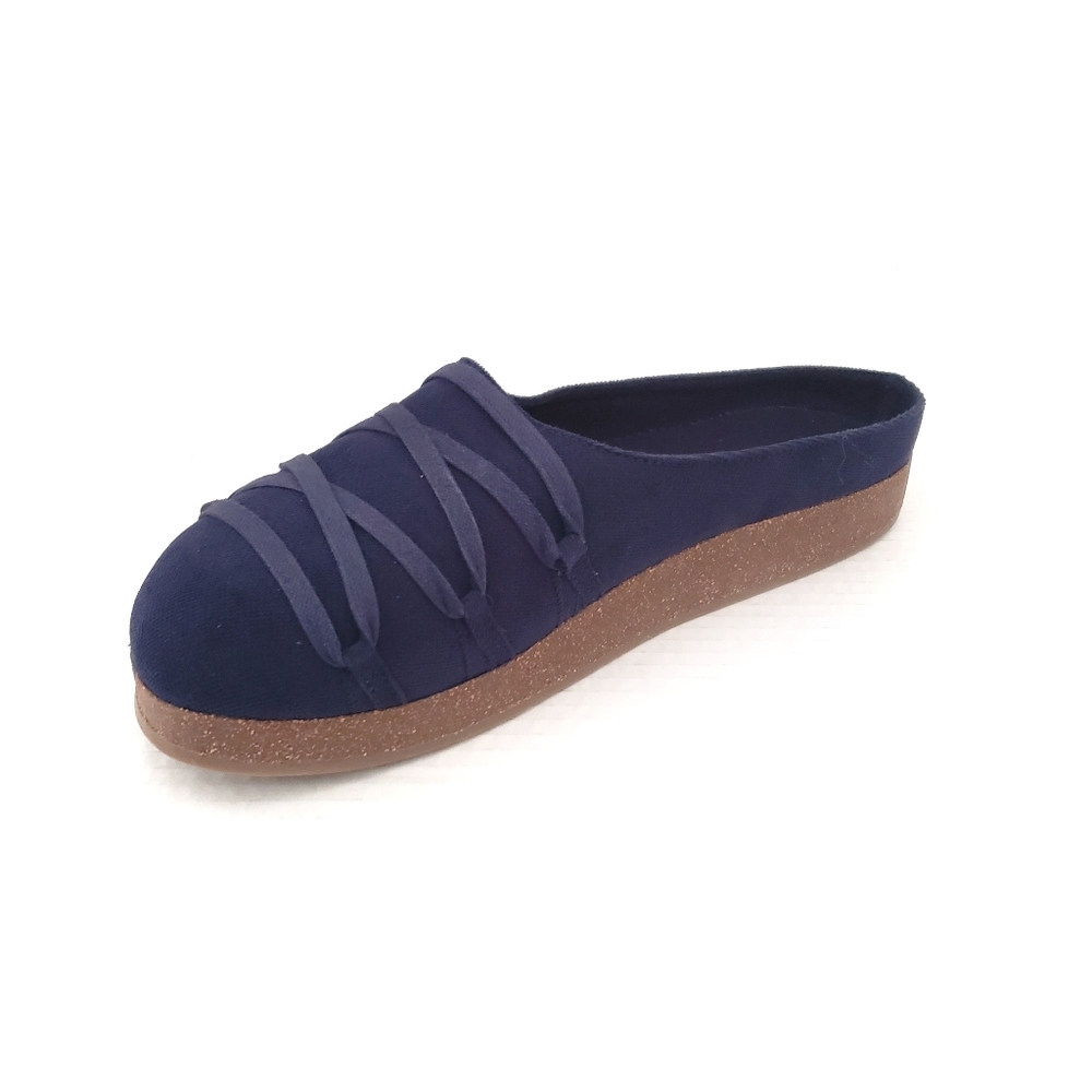 Rock Dog Women's Hydra Alumni Fabric Lace Detail Comfort Mules In Navy